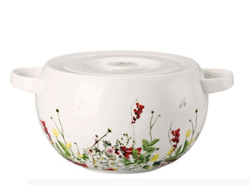 Fleur Sauvages Covered Serving Bowl